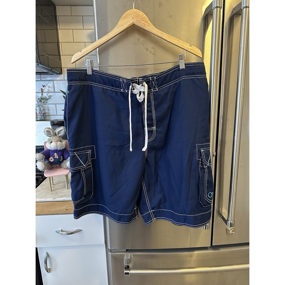 Ocean Pacific Men's Op Board Shorts XL Royal Blue Spring‎ Break Cruise Beach